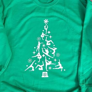 Gymnastics Christmas Tree Sweatshirt